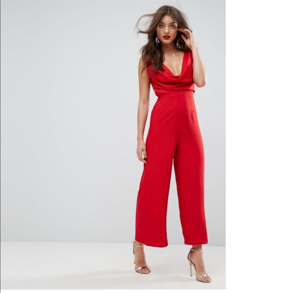 ASOS jumpsuit with cowl neck